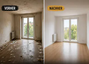 Professionelle Entrümpelungsfirma in Aktion