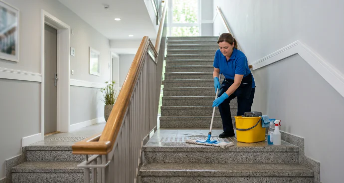 Professionelle Treppenhausreinigung im Norden